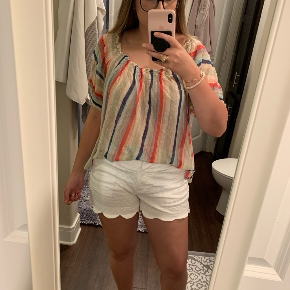 Fun Flowy Striped Top